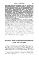 An enquiry into workmen's compensation reform in the Irish free state