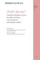 ¿Verde y decente? Condiciones laborales en el sector de residuos en Europa y sus consecuencias sobre la política sindical