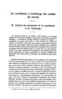 La conciliation et l'arbitrage des conflits du travail: II, Analyse du mécanisme de la conciliation et de I'arbitrage