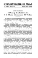 Cien reuniones del Consejo de administración de la Oficina Internacional del Trabajo