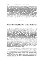 Social security plan for Indian seafarers