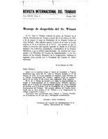 Mensaje de despedida del Sr. Winant