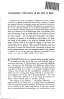 Community cultivation of the soil in Italy