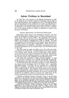 Labour problems in Basutoland