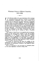 Wholesale prices in different countries, 1913-1920