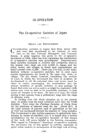 The co-operative societies of Japan