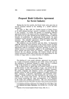Proposed model collective agreement for Soviet industry