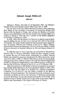 Edward Joseph Phelan: 1888-1967