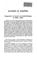 L'inspection du travail en Grande-Bretagne de 1929 à 1933