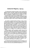 Industrial disputes, 1937-54