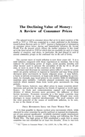The declining value of money: a review of consumer prices