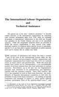 The International Labour Organisation and technical assistance