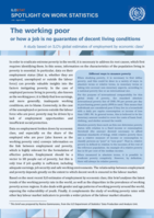 The working poor or how a job is no guarantee of decent living conditions: a study based on ILO’s global estimates of employment by economic class