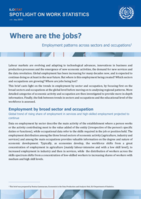 Where are the jobs?: employment patterns across sectors and occupations
