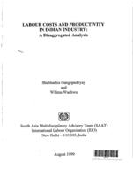 Labour costs and productivity in Indian industry: a disaggregated analysis