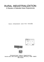 Rural industrialization : a review of selected Asian experiences