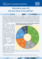 Education pays off, but you have to be patient