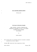 Market structure, industrial organisation and technological development: the case of the Japanese electronics-based NC-machine tool industry