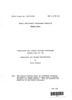 Migration and income distribution