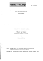 Women left behind: a study of the wives of the migrant workers of Lesotho