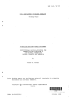 Institutional factors affecting the generation and diffusion of agricultural technology: issues, concepts and analysis