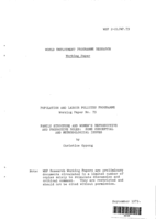 Family structure and women's reproductive and productive roles: some conceptual and methodological issues
