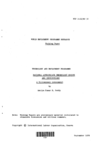 National appropriate technology groups and institutions: a preliminary assessment