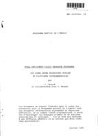 Les liens entre migrations rurales et politiques gouvernementales