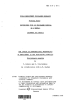Impact of transnational enterprises on employment in the developing countries: preliminary results