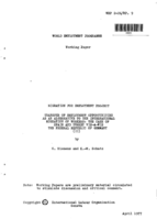 Transfer of employment opportunities as an alternative to the international migration of workers: the case of Spain and Turkey vis-à-vis the Federal Republic of Germany (II)