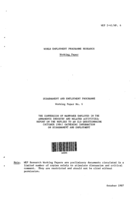 Conversion of manpower employed in the armaments industry and related activities: report on the replies to an ILO questionnaire (October 1984) gathering information on disarmament and employment