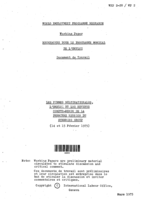 Firmes multinationales, l'emploi et les revenus; compte-rendu de la 1ère réunion du steering group (14 et 15 février 1975)