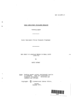 Impact of agrarian reform on rural Egypt (1952-75)