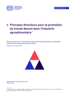 Principes directeurs pour la promotion du travail décent dans l’industrie agroalimentaire: Réunion d’experts sur le travail décent dans l’industrie agroalimentaire, composante essentielle de systèmes alimentaires durables (Genève, 8-12 mai 2023)