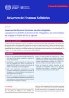 Hacer que las finanzas funcionen para los refugiados: la experiencia de RUFI al servicio de los refugiados y las comunidades de acogida en Sudán del Sur y Uganda