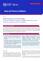 Mettre la finance au service des réfugiés: le parcours de RUFI au service des réfugiés et des communautés d'accueil au Soudan du Sud et en Ouganda