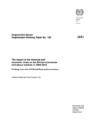 The impact of the financial and economic crisis on ten African economies and labour markets in 2008-2010: findings from the ILO/WB policy inventory