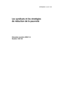 Une politique de salaires minima peut-elle réduire la pauvreté?: [Thème spécial :] Les syndicats et les stratégies de réduction de la pauvreté