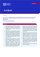 Survey on employment termination and income security in Myanmar: summary of findings