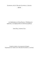 Los indicadores de Doing Business: problemas de medición y sus implicaciones en materia de políticas
