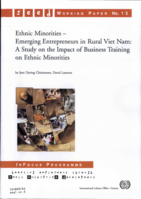 Ethnic minorities, emerging entrepreneurs in rural Viet Nam: a study on the impact of business training on ethnic minorities