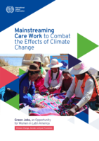 Mainstreaming care work to combat the effects of climate change