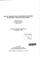 Social protection and pension systems in Central and Eastern Europe