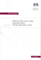 Effects of the crisis on the  financial sector: trends and policy issues