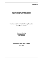 Tripartism and decent work  in poverty reduction strategies in Ethiopia