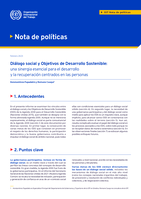 Diálogo social y objetivos de desarrollo sostenible: una sinergia esencial para el desarrollo y la recuperación centrados en las personas