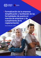 Formalización de empresas: simplificación y facilitación de las formalidades de puesta en marcha de empresas y de cumplimiento de la reglamentación
