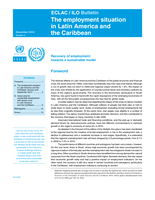 Employment situation in Latin America and the Caribbean: Recovery of employment: towards a sustainable model