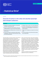 Overview of workers in the urban and suburban passenger land transport subsectors