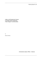 Labour and employment issues in foreign direct investment: public support conditionalities